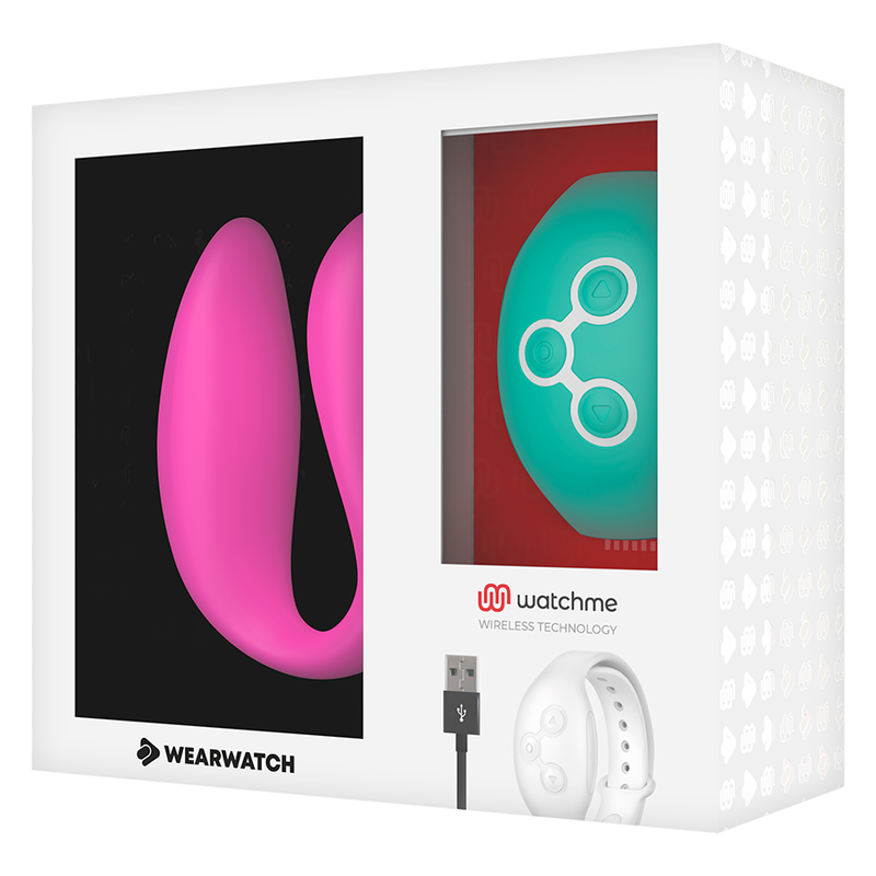 WEARWATCH - DUAL-TECHNOLOGIE-WATCHME-VIBRATOR FUCHSIA / MEERWASSER